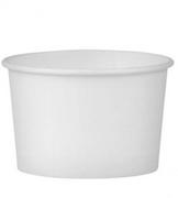 Naczynia i sztućce jednorazowe - Pojemnik papierowy na lody 130 ml Biały 25 sztuk - miniaturka - grafika 1