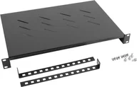 Akcesoria do szaf serwerowych - Lanberg Półka do szafy 19&quot; Czarna (AK-1004-B) - miniaturka - grafika 1