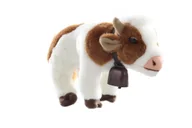 Maskotki i pluszaki - ZOO: maskotka pluszowa KROWA z dzwonkiem (92247) - miniaturka - grafika 1