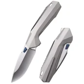 Noże - Nóż składany Remette RT-WK1-D Gray Titanium, Hand Satin/ Pearlescent M390 - miniaturka - grafika 1