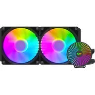 Tuning komputera - akcesoria - Chłodzenie wodne komputera Darkflash DC240 ARGB 2x 120x120 (Czarny) - miniaturka - grafika 1