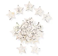 Kalendarze - Cyferki Drewniane do Kalendarza Adwentowego Gwiazdki Decoupage - miniaturka - grafika 1