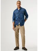 Spodnie męskie - Pepe Jeans Spodnie sztruksowe - Slim fit - w kolorze beżowym - miniaturka - grafika 1