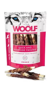 Woolf Woolf Przysmak Duck and Rawhide Twister dla psa op 100g - Przysmaki dla psów - miniaturka - grafika 1