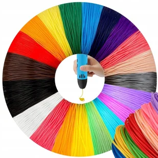 Wkłady Do Długopisu 3D Pla Filament 20 X 20 M 400 Metrów Kolory Zestaw - Długopisy 3D - miniaturka - grafika 1