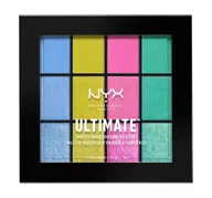 Cienie do powiek - NYX Professional Makeup Professional Makeup - ULTIMATE MULTI FINISH SHADOW PALETTE - Paleta 12 cieni do powiek - 05 ELECTRIC NYXCPEL - miniaturka - grafika 1