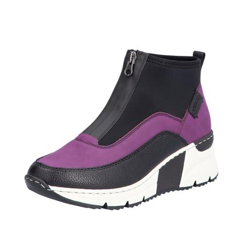 Rieker Damskie N6352 krótkie kozaki, różowe, rozmiar 41 EU, Rosa, 41 EU