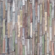 Fototapety - Fototapeta deski drewniane beżowym,zielonymIniebieskim - 360 x 270 cm - SANDERS & SANDERS - miniaturka - grafika 1