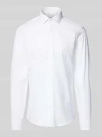 Koszule męskie - Koszula biznesowa o kroju slim fit z wyhaftowanym logo model ‘Bari’ - miniaturka - grafika 1