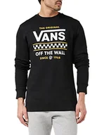 Bluzy męskie - Vans Męska bluza Stackton Crew, czarna, L, Czarny, L - miniaturka - grafika 1