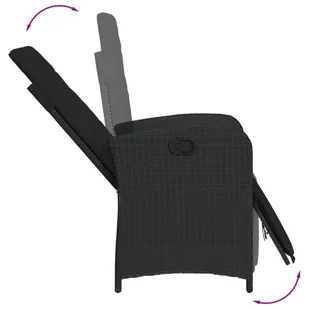 7-częściowy zestaw mebli ogrodowych z poduszkami, czarny, polirattan - Meble ogrodowe 7-częściowy zestaw mebli ogrodowych z poduszkami, czarny, polirattan - Meble ogrodowe - miniaturka - grafika 5