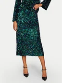 Spódnice - Vila Spódnica midi Faith 14102263 Zielony Regular Fit - miniaturka - grafika 1