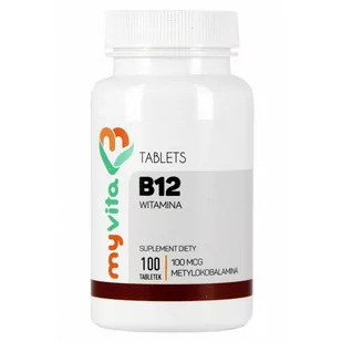 MYVITA Witamina B12 100tab - Witaminy i minerały - miniaturka - grafika 1