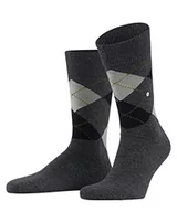 Skarpetki męskie - Burlington Tweed Argyle skarpety męskie, ocieplająca mieszanka materiałów, szary (Dark Grey 3970), 46 EU - miniaturka - grafika 1