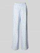 Spodnie damskie - Spodnie materiałowe o kroju comfort fit z mieszanki wiskozy model ‘FIONNA’ - miniaturka - grafika 1