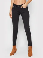 Spodnie damskie - Pepe Jeans Jeansy Soho PL204174 Czarny Skinny Fit - miniaturka - grafika 1