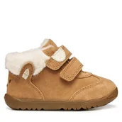 Buty dla dziewczynek - Sneakersy Geox B Macchia B564PB 00022 C6627 Brązowy - miniaturka - grafika 1