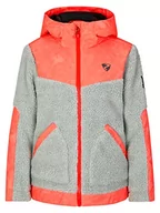 Kurtki i płaszcze dla dziewczynek - Ziener Dziewczęca kurtka polarowa AKTIA czas wolny / sport, ciepła, bez PFC, tie dye hot red, 128 - miniaturka - grafika 1