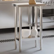 Wózki na żywność - Kuchenny stół roboczy, 55x55x85 cm, stal nierdzewna Lumarko! - miniaturka - grafika 1