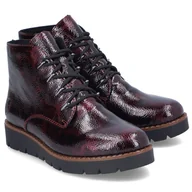 Botki damskie - Botki Damskie Rieker 44902-35 Red 37 - miniaturka - grafika 1