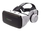 Okulary VR - Shinecon VR gogle 3D ze słuchawkami do telefonu do gier/filmów Białe 10668X0 - miniaturka - grafika 1