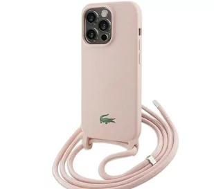 Lacoste LCHCP15XSCCRLP Hardcase Silicone Cord do iPhone 15 Pro Max Jasnoróżowy - Etui i futerały do telefonów - miniaturka - grafika 1