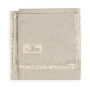 Babymatex Linen koc dla dzieci Brown 75x100 cm - Koce i narzuty dla dzieci - miniaturka - grafika 1