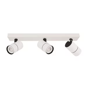 Italux Sufitowa LAMPA plafon LACONI SPL-2813-3B-WH regulowana OPRAWA metalowe reflektorki na listwie białe czarne SPL-2813-3B-WH - Lampy sufitowe - miniaturka - grafika 1