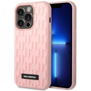 Etui KARL LAGERFELD 3D Monogram do Apple iPhone 14 Pro Max Różowy - Etui i futerały do telefonów - miniaturka - grafika 1