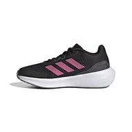 Buty dla chłopców - adidas Runfalcon 3.0 K sneakersy chłopięce, Core Black Pulse Magenta Grey Six, 28.5 EU - miniaturka - grafika 1