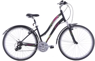 Rower trekkingowy damski 28 Kross Modo 2.0 700 czarno-różowo-zielony S(14") - Rowery - miniaturka - grafika 1