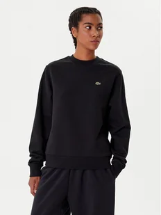 Lacoste Bluza SF5270 Czarny Regular Fit - Bluzy damskie - miniaturka - grafika 1