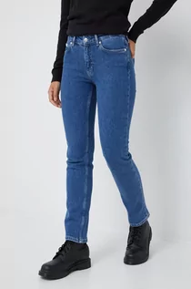 Spodnie damskie - Calvin Klein jeansy damskie medium waist - grafika 1
