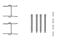 Klocki hamulcowe - HELLA PAGID 8DZ 355 202-401 Zestaw akcesoriów, klocki hamulcowe - K0058 - System hamulcowy: Teves - dla m. in. MERCEDES-BENZ / PEUGEOT - miniaturka - grafika 1