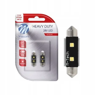 Żarówki C5w Led 41mm Dioda Biała White 24v Tir - Żarówki samochodowe - miniaturka - grafika 1