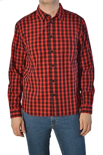WRANGLER LS 1PKT SHIRT FORMULA RED KOSZULA MĘSKA - Koszule męskie - miniaturka - grafika 1