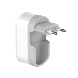 Budi - Składana ładowarka sieciowa z timerem 2x USB (Biały) - Ładowarki do telefonów - miniaturka - grafika 3