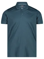 Koszulki sportowe męskie - CMP Funkcyjna koszulka polo w kolorze morskim - SPF 40 - miniaturka - grafika 1