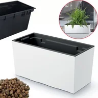 Donice - Doniczka podłużna Urbi DUC400 + keramzyt 1l Skrzynka + wkład - miniaturka - grafika 1