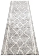 Wycieraczki - Szary wzorzysty chodnik shaggy na metry S5-C50 - miniaturka - grafika 1