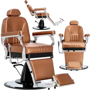 Fotel fryzjerski barberski hydrauliczny do salonu fryzjerskiego barber shop Perseus Barberking - Fotele fryzjerskie - miniaturka - grafika 1