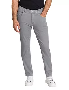 Spodnie męskie - Pioneer Spodnie męskie z 5 kieszeniami, stretch dżinsy, jasnoszare, kamienne szwy, 33 W / 36 L, Light Grey Stonewash, 33W / 36L - grafika 1