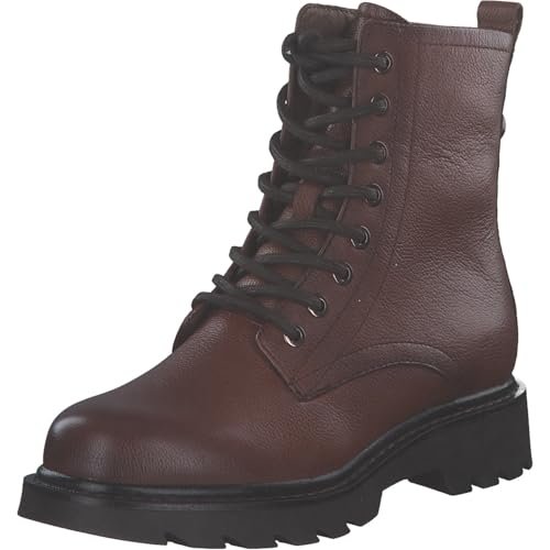 Tamaris Damskie sztyblety Lace Boot Flat 1-25219-45, koniak, 38 EU, koniak, 38 EU