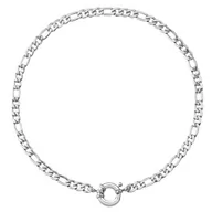 Łańcuszki - Szeroki choker łańcuch figaro zapięcie federing naszyjnik damski - Manoki - miniaturka - grafika 1