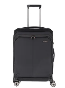 Walizka średnia poszerzana Travelite Priima - black - Walizki - miniaturka - grafika 1