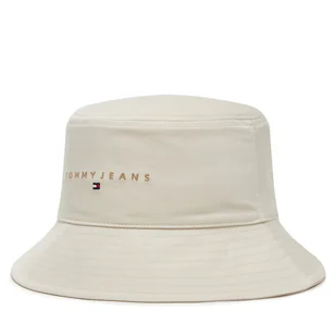 Bucket Tommy Jeans Tjm Linear Logo AM0AM13420 Beżowy - Czapki męskie - miniaturka - grafika 1