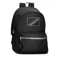 Plecaki szkolne i tornistry - Pepe Jeans Alton Plecak szkolny Adaptacyjny na wózek Czarny 31x44x17,5 cms Poliester 23,87L by Joumma Bags, czarny, Plecak szkolny adaptacyjny do wózka - miniaturka - grafika 1