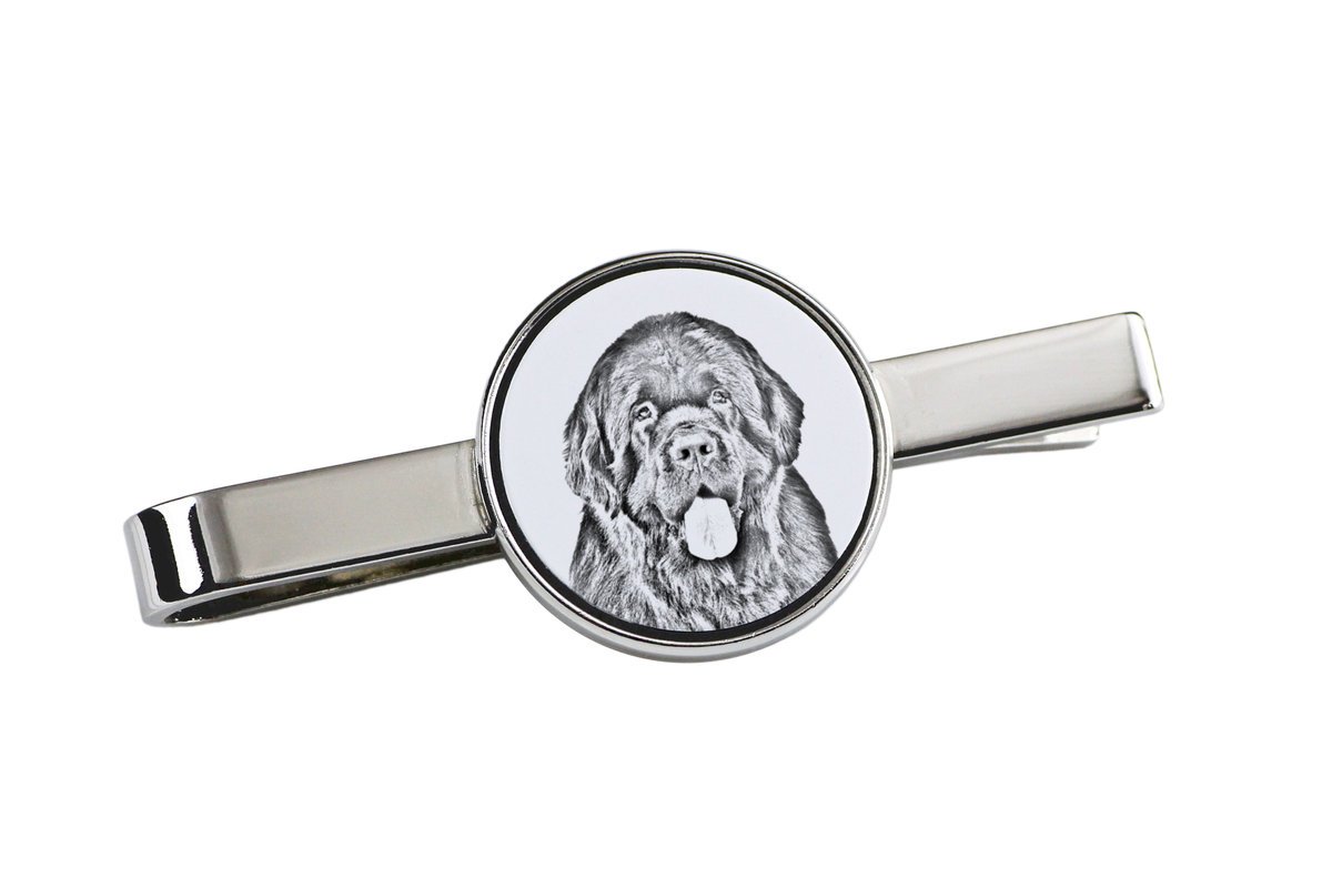 Nowofundland, Nowofoundland, Wodołaz - spinka do krawata z psem, personalizowany klips do krawata, wyjątkowy prezent dla mężczyzny marki Art-Dog