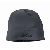 Czapki męskie - Czapka polarowa Jack Wolfskin REAL STUFF BEANIE ebony - ONE SIZE - miniaturka - grafika 1