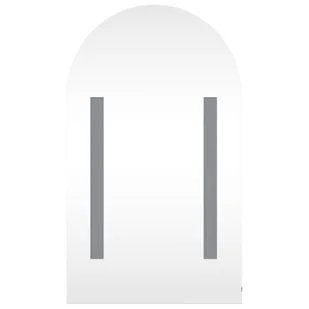 Szafka łazienkowa z lustrem i LED, łukowa, czarna, 42x13x70 cm Lumarko! - Toaletki - miniaturka - grafika 7